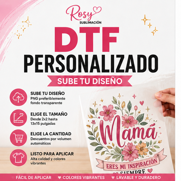 DTF Personalizado – Sube tu Diseño