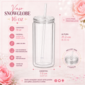 Vaso Snowglobe Personalizado 16 oz