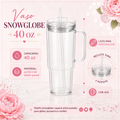 Vaso Snowglobe Personalizado 40 oz con Asa