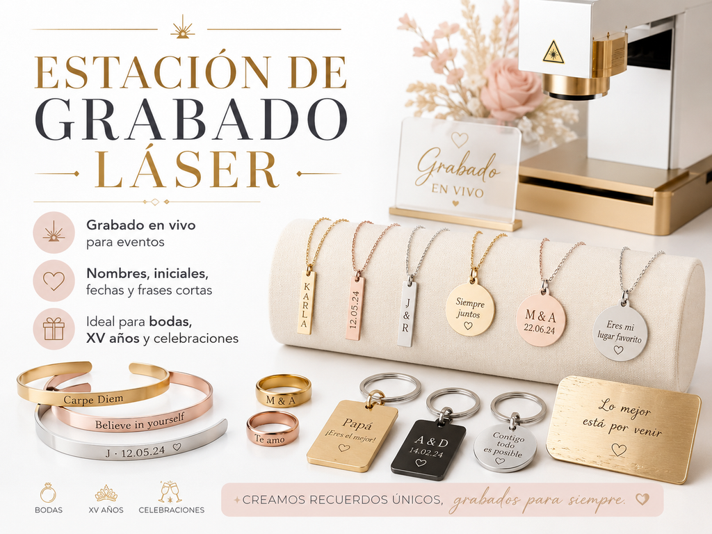 Estación de Grabado Láser Personalizado para Eventos