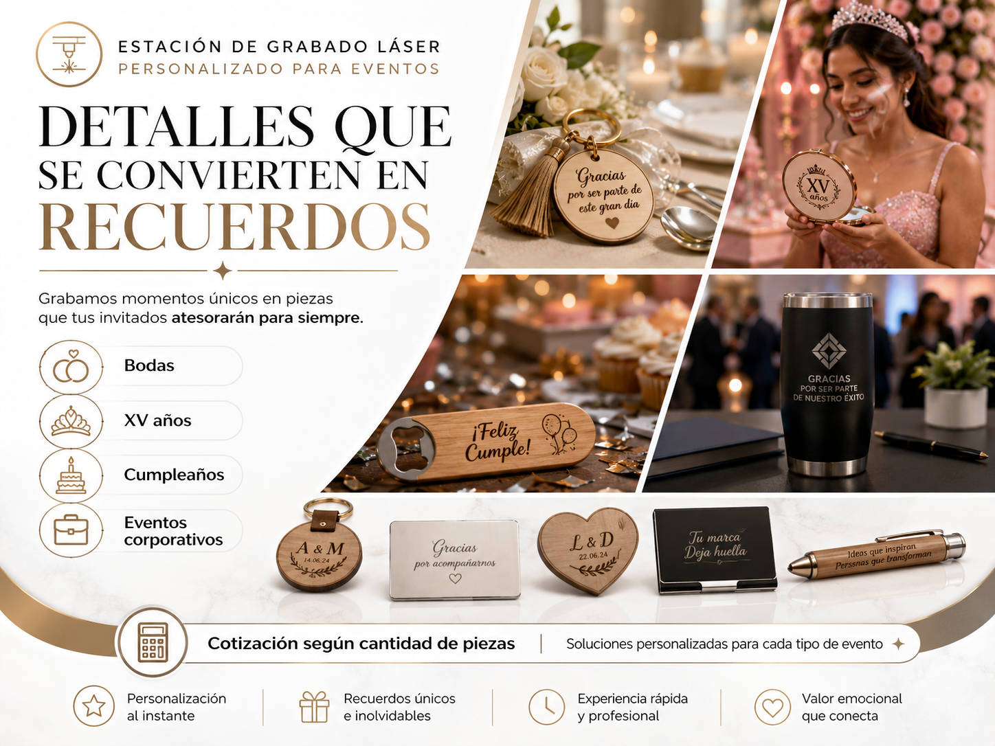 Estación de Grabado Láser Personalizado para Eventos