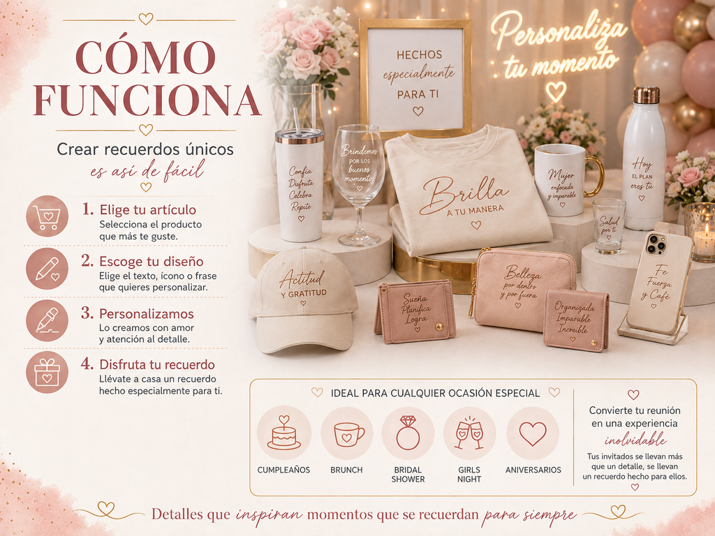 Estación de Personalización para Adultos y Reuniones