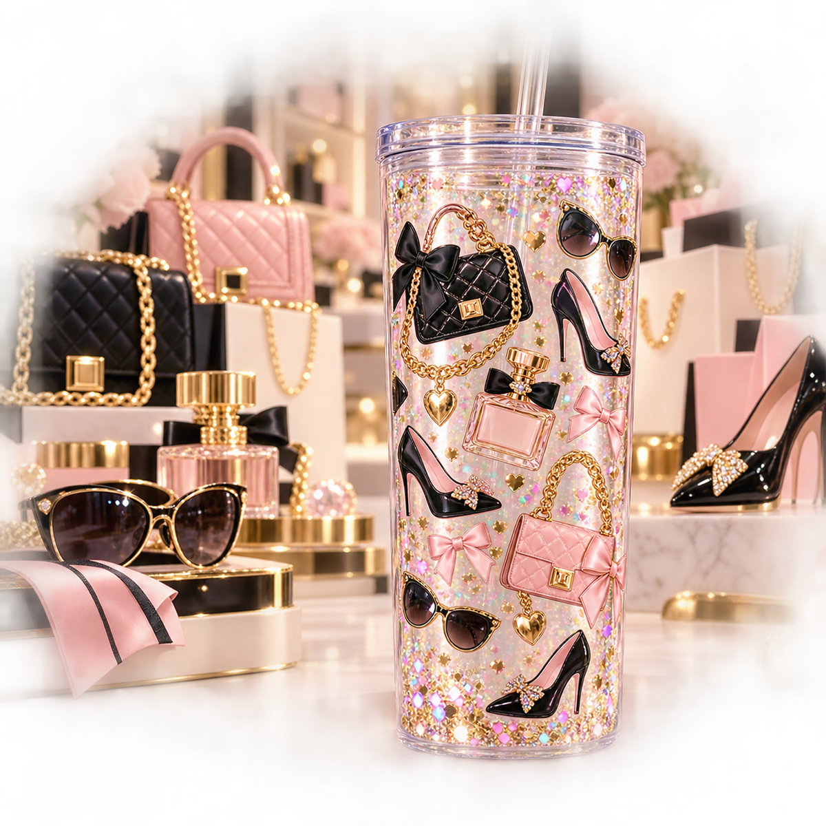 Lujo y Estilo para Vasos Snowglobe de 16 oz (Brad)