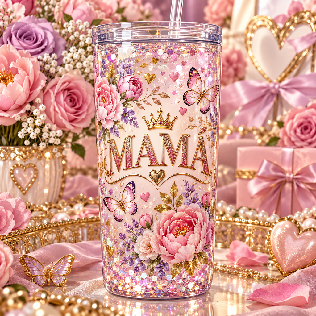 Amor Infinito para Vasos Snowglobe de 16 oz (Mamá)