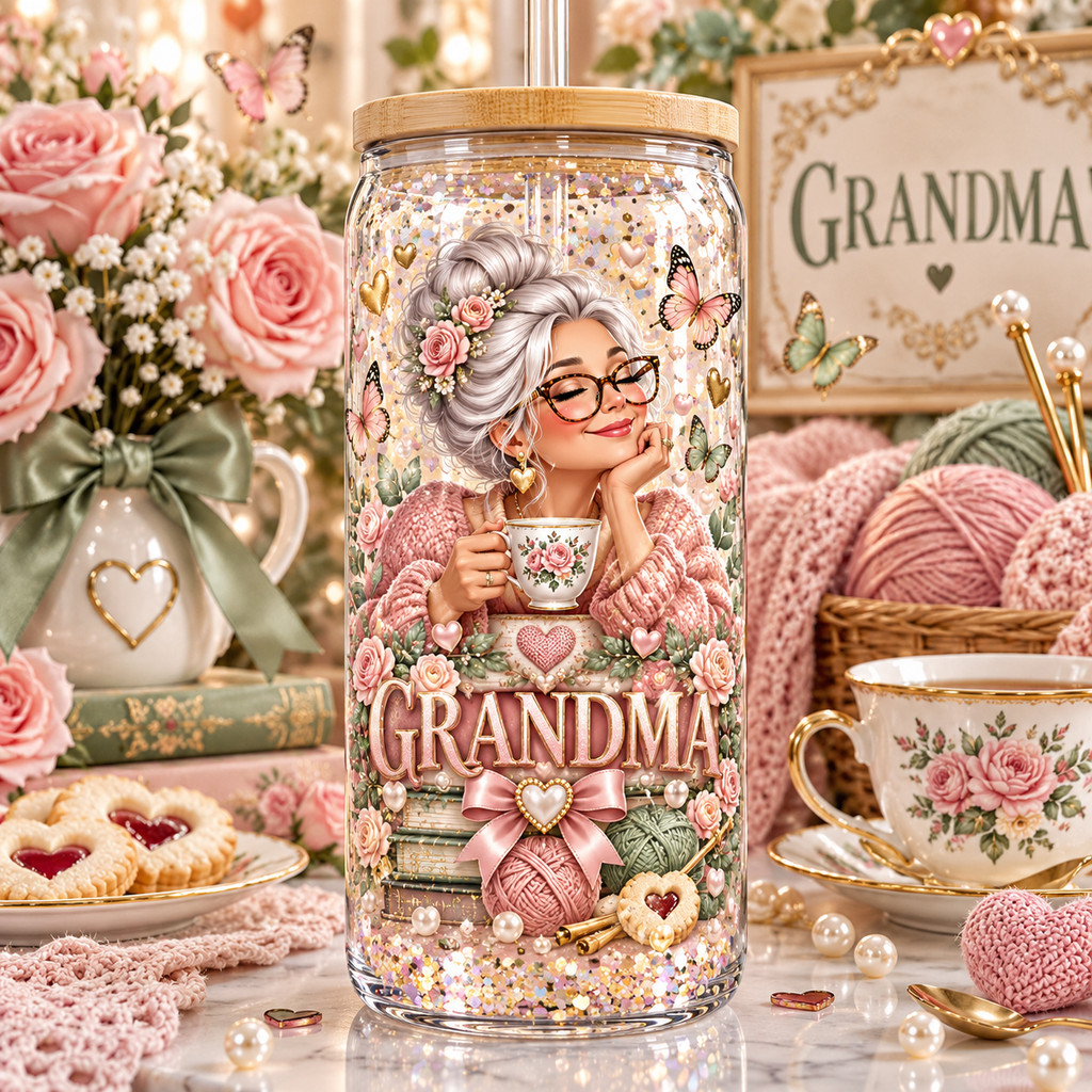 Amor de Abuela para Vasos Snowglobe de 16 oz (Grandma)