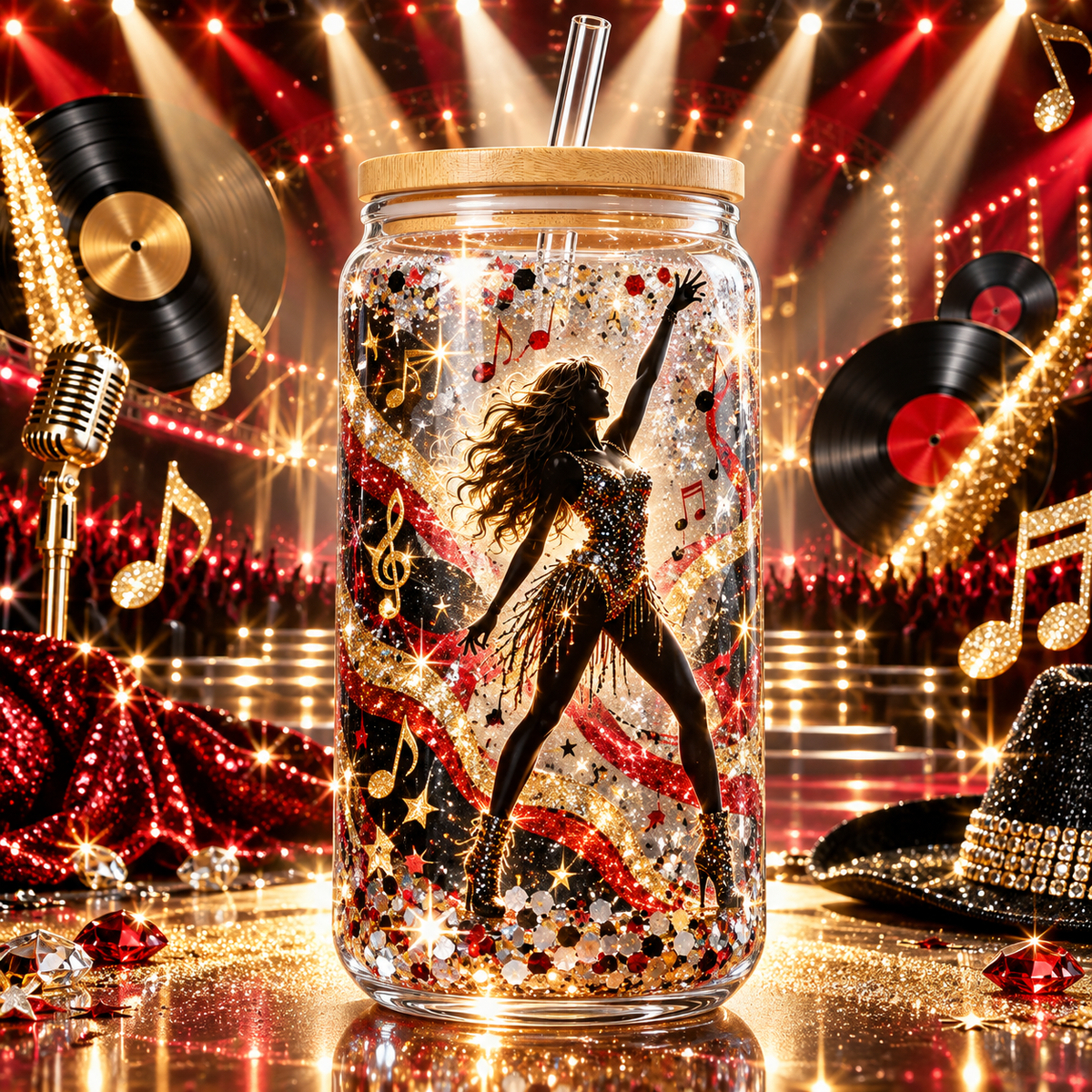 Estrellas del Escenario para Vasos Snowglobe de 16 oz (Artistas)