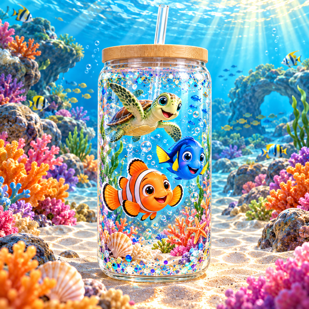 Aventuras Bajo el Mar para Snowglobe 16 oz (Nemo)