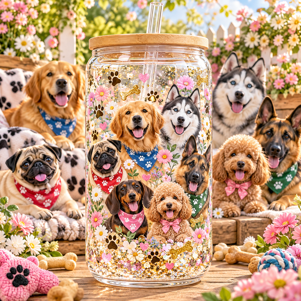 Compañeros de Cuatro Patas para Snowglobe 16 oz (Perro)