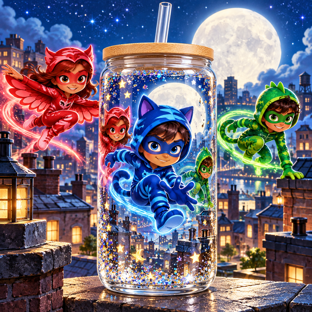 Héroes en Pijama para Snowglobe 16 oz (PJ Masks)