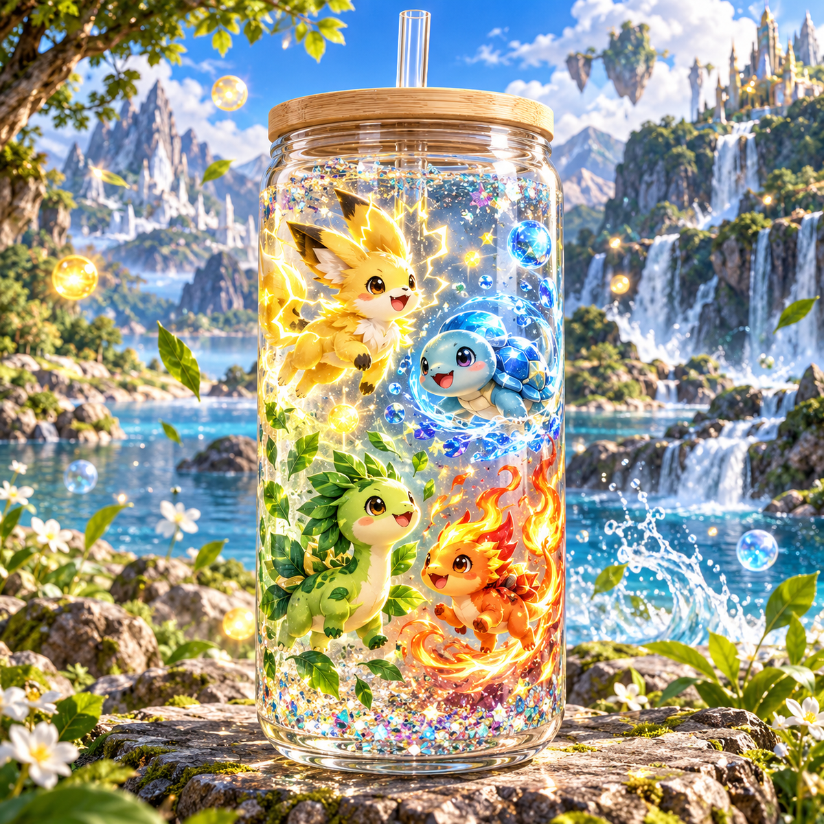 Criaturas de Bolsillo para Snowglobe 16 oz (Pokémon)