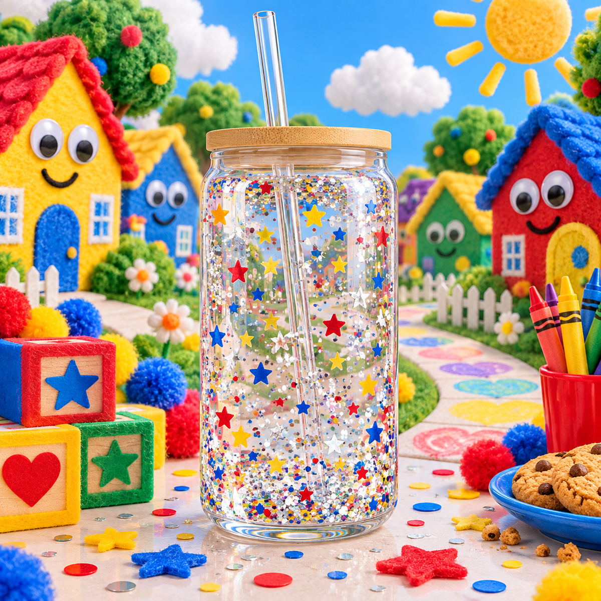 Amigos Peluditos para Snowglobe 16 oz (Sesame Street)
