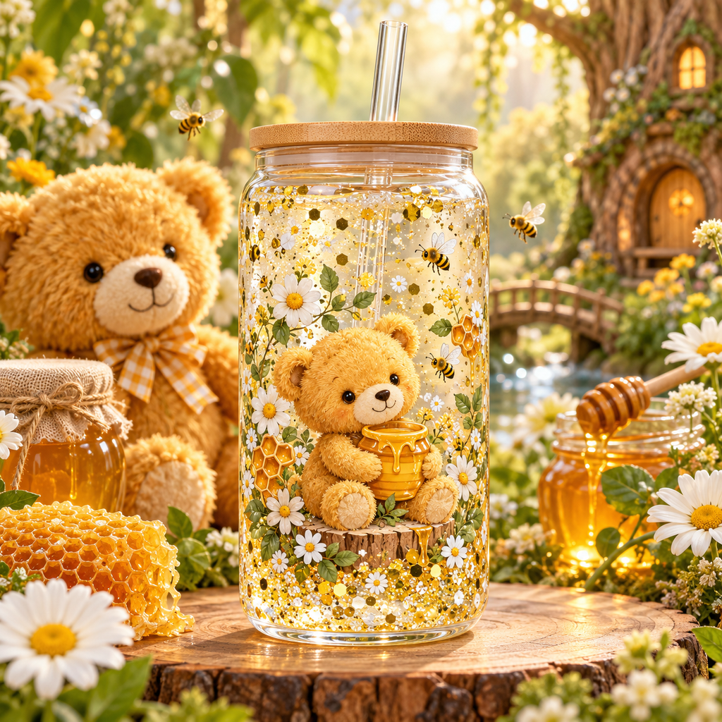 Bosque de Miel para Snowglobe 16 oz (Winnie the Pooh)