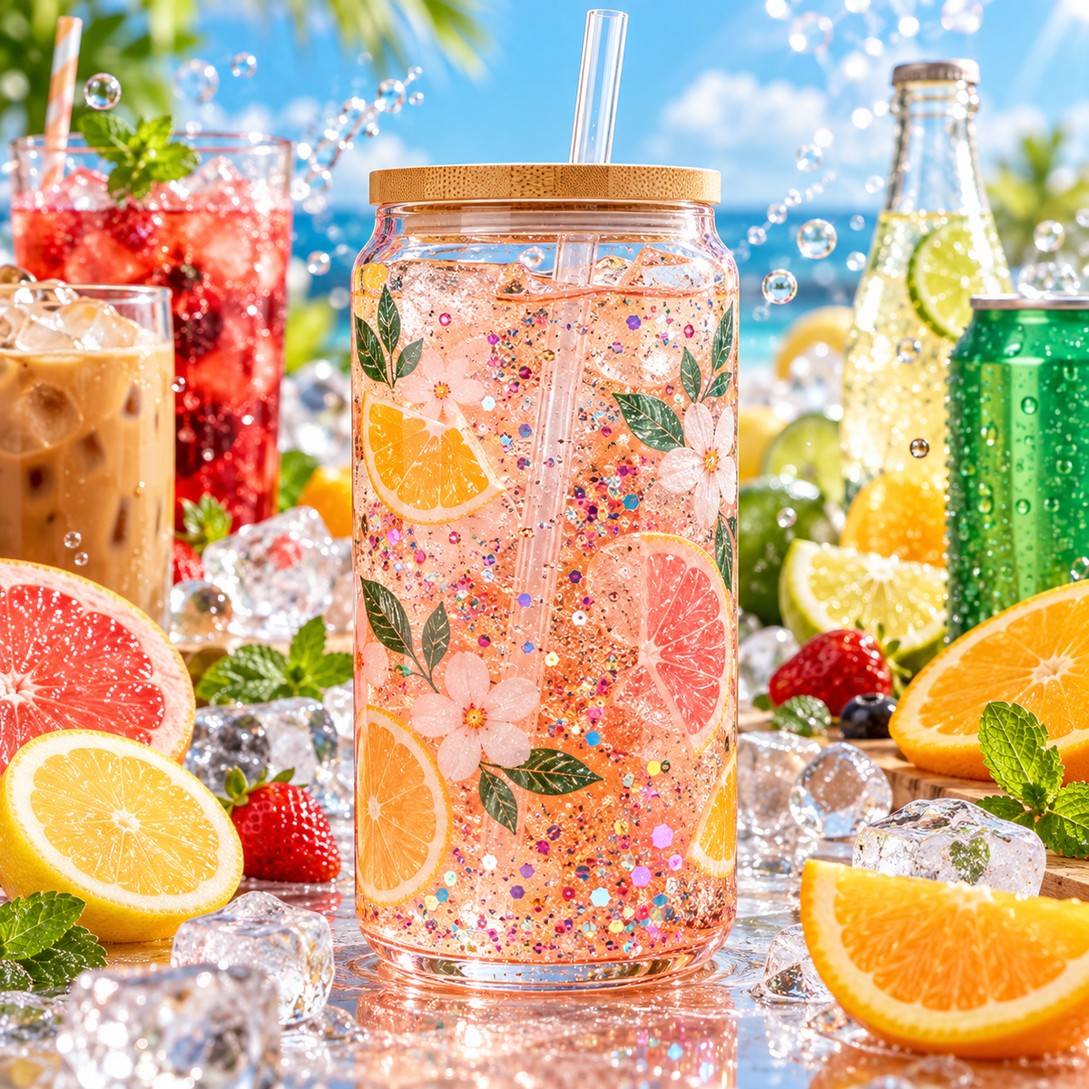 Bebidas Refrescantes para Snowglobe 16 oz (Bebidas)