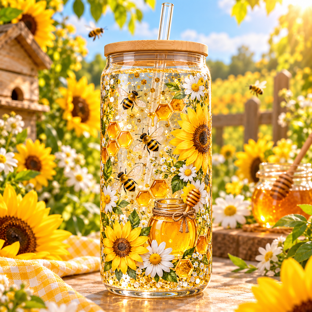 Dulce Colmena para Snowglobe 16 oz (Abejas)