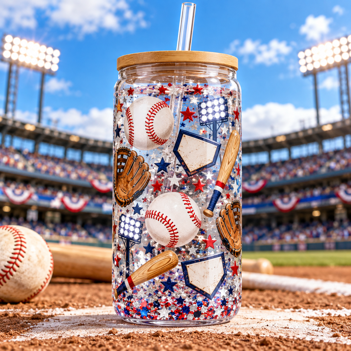 Pasión por el Béisbol para Snowglobe 16 oz (Baseball)