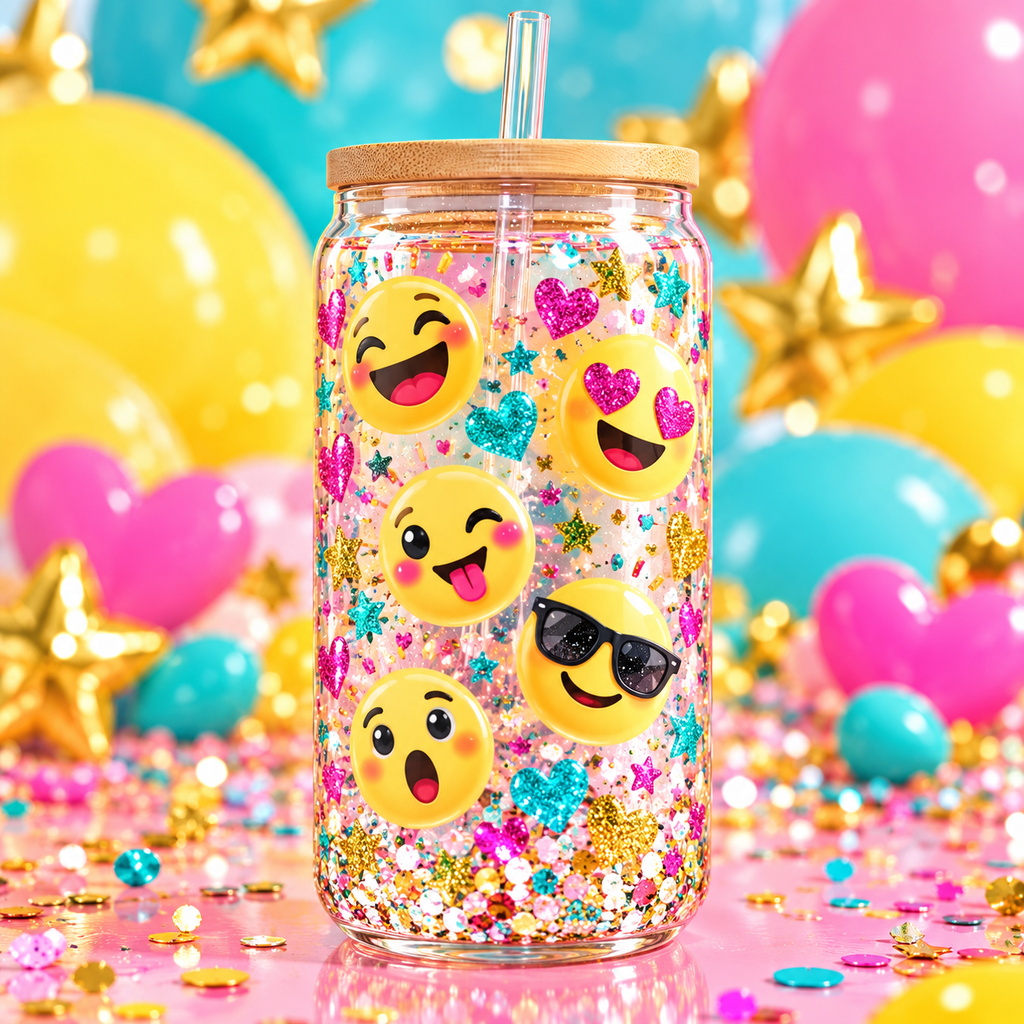 Emociones Divertidas para Snowglobe 16 oz (Emojis)