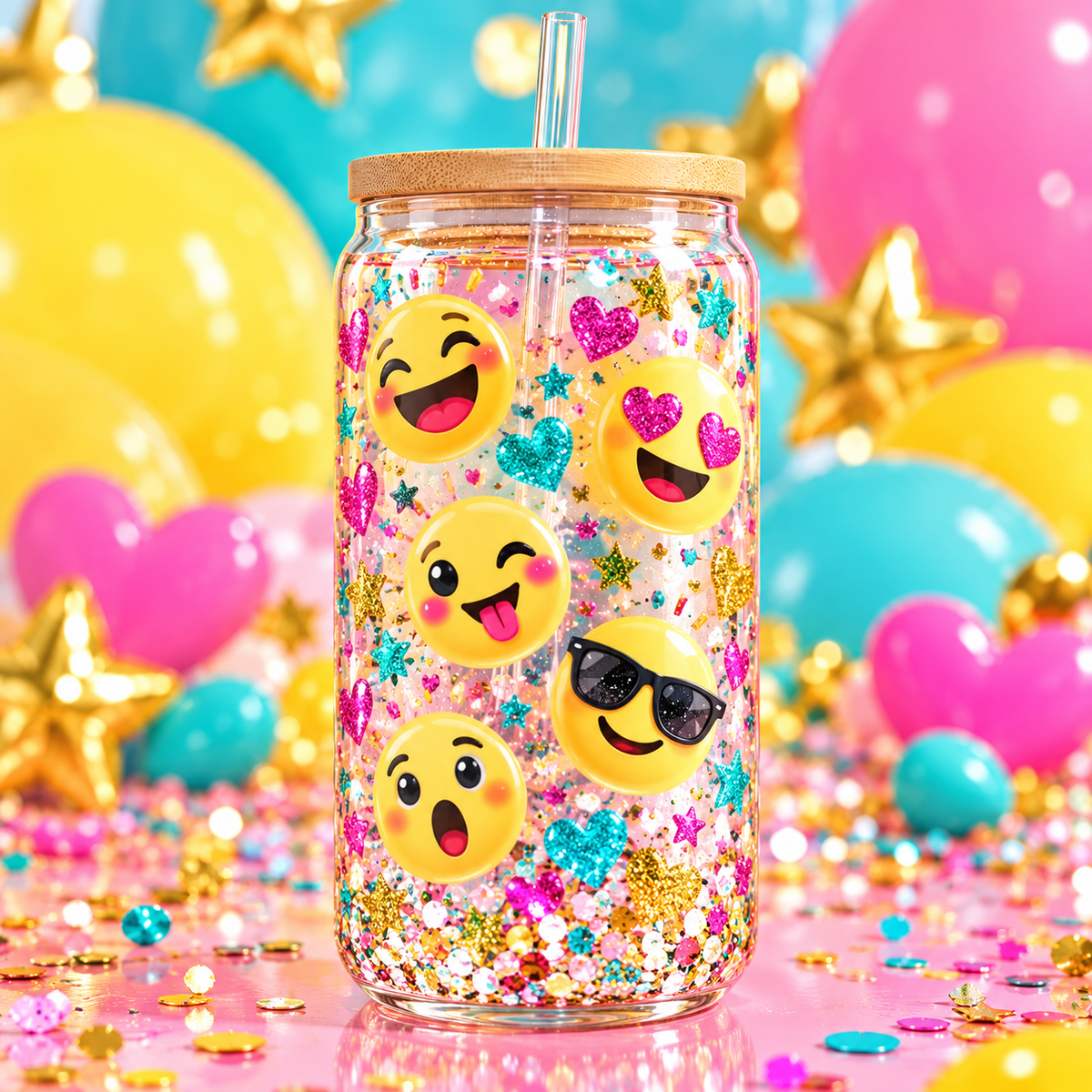 Emociones Divertidas para Snowglobe 16 oz (Emojis)