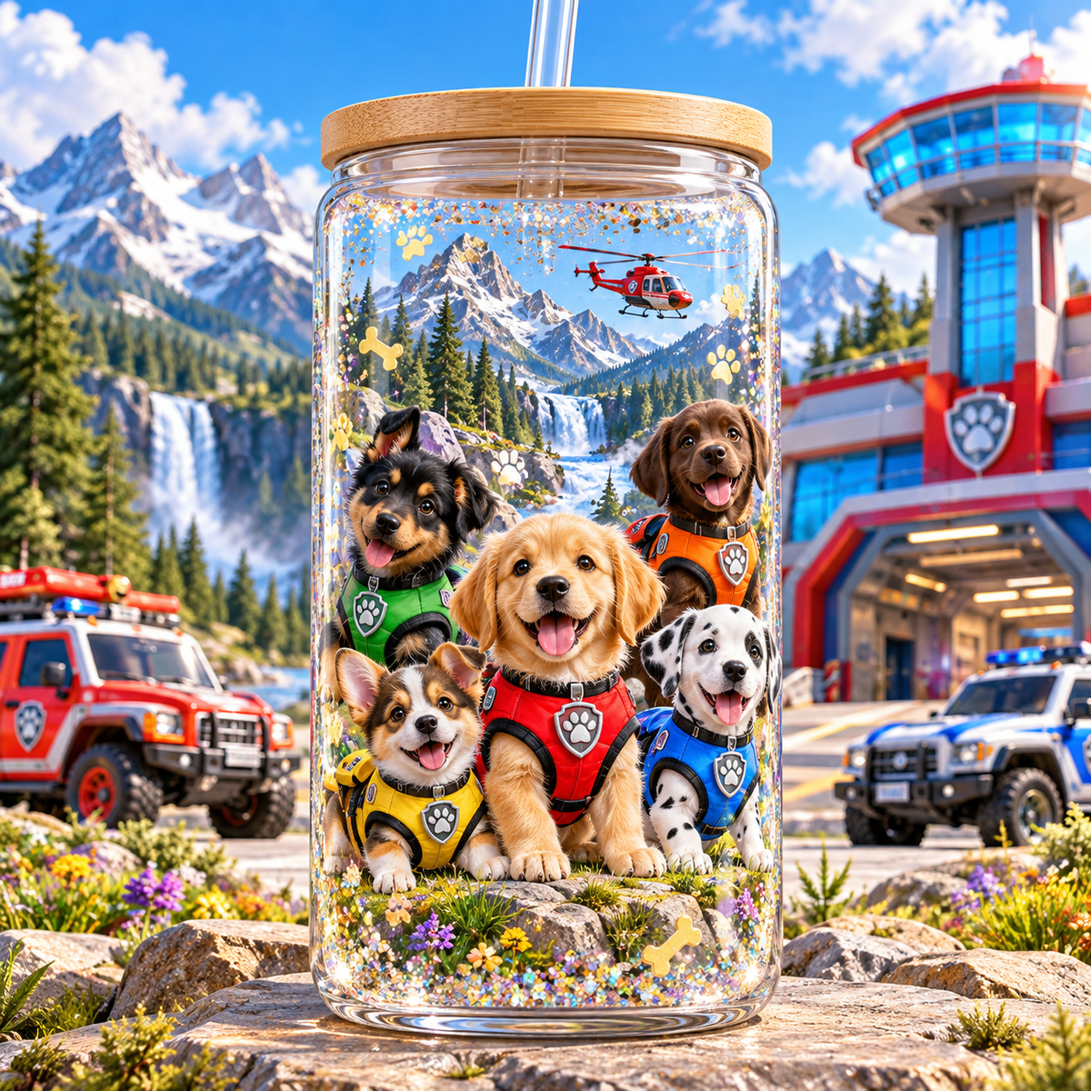 Patrulla de Cachorros para Snowglobe 16 oz (Paw Patrol)