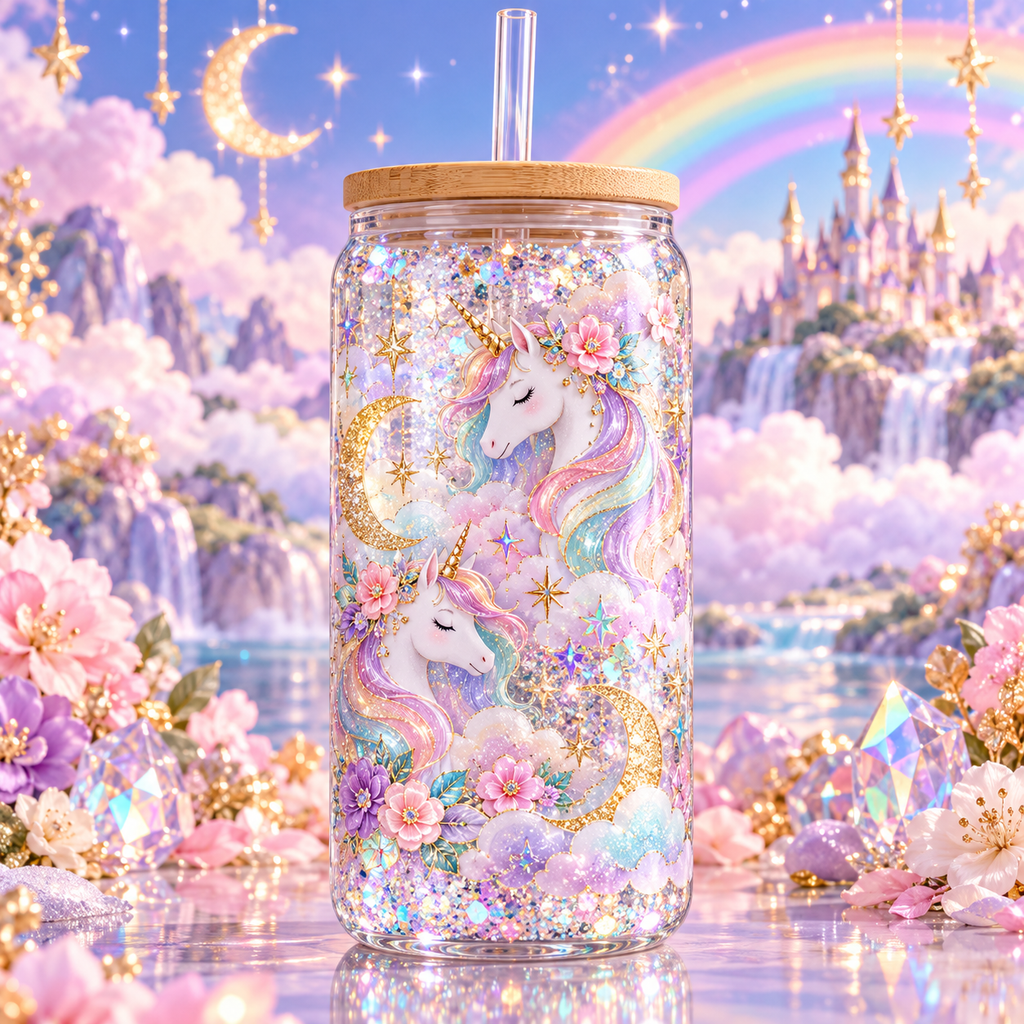 Magia de Unicornios para Snowglobe 16 oz (Unicornio)