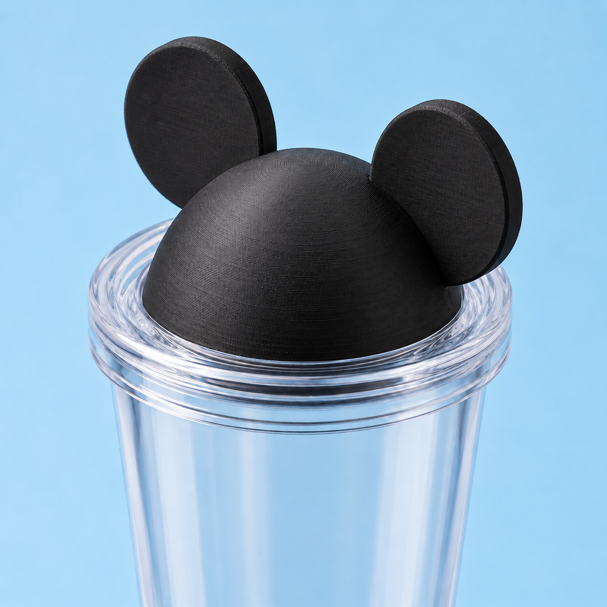 Decoración Mickey 3D para tapa de vaso
