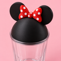 Decoración Minnie 3D para tapa de vaso