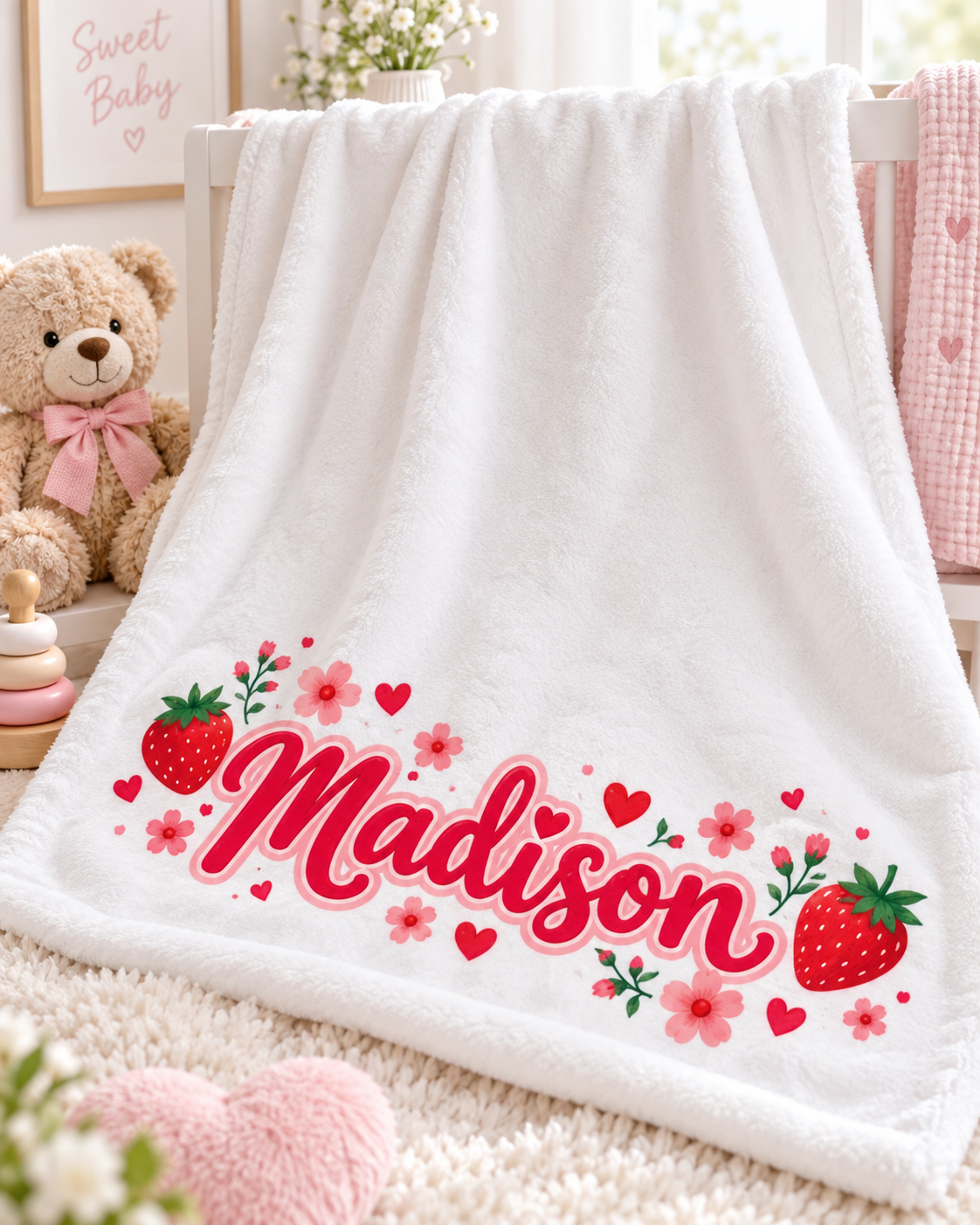 Mantita Personalizada para Bebé con Nombre