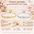 Pulsera Ajustable Personalizada para Bebé con Nombre