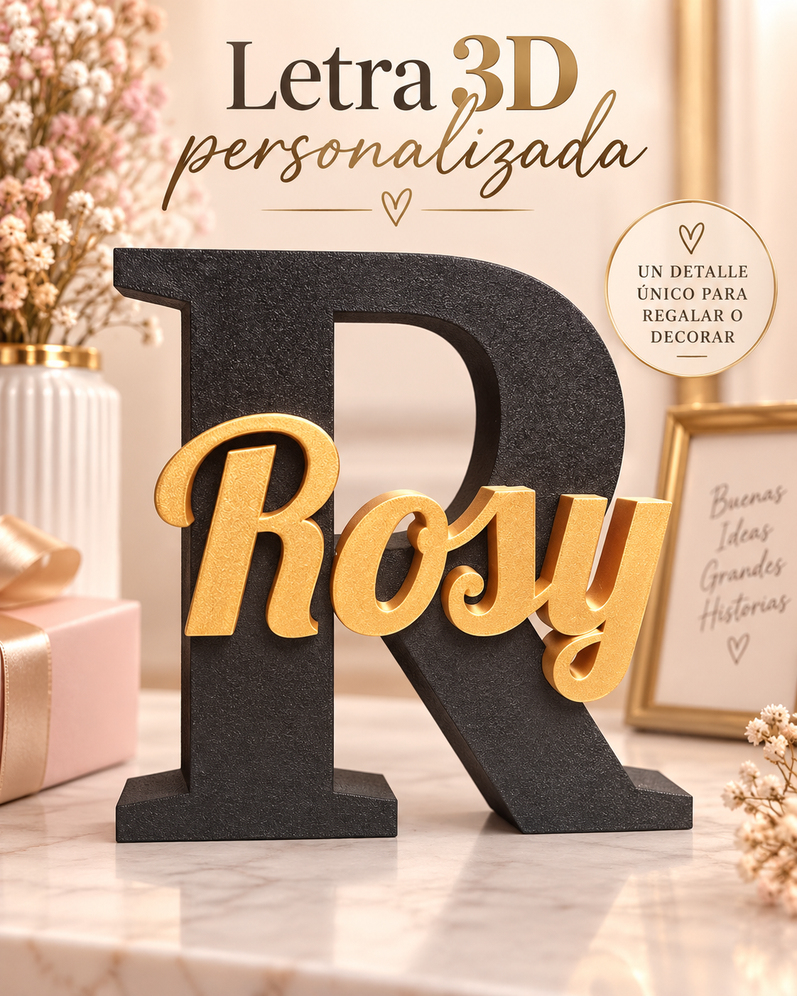Letra 3D Personalizada con Nombre