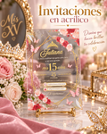 Invitación Personalizada en Acrílico