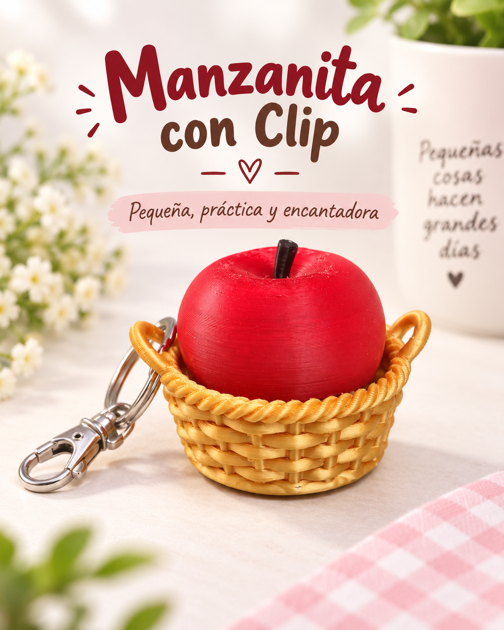Manzanita Antiestrés 3D con Click