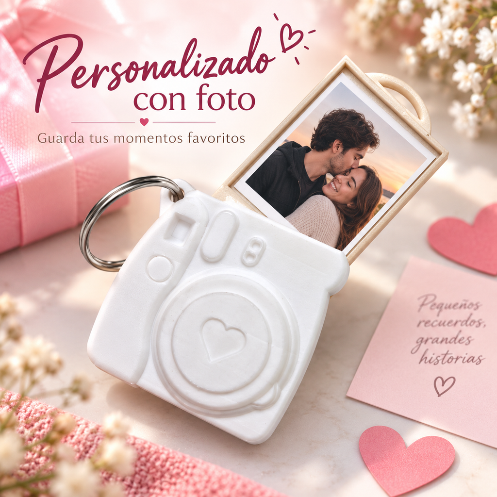 Llavero 3D Personalizado en Forma de Cámara