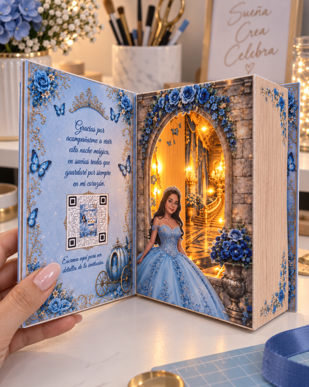 Invitación Personalizada en Forma de Libro