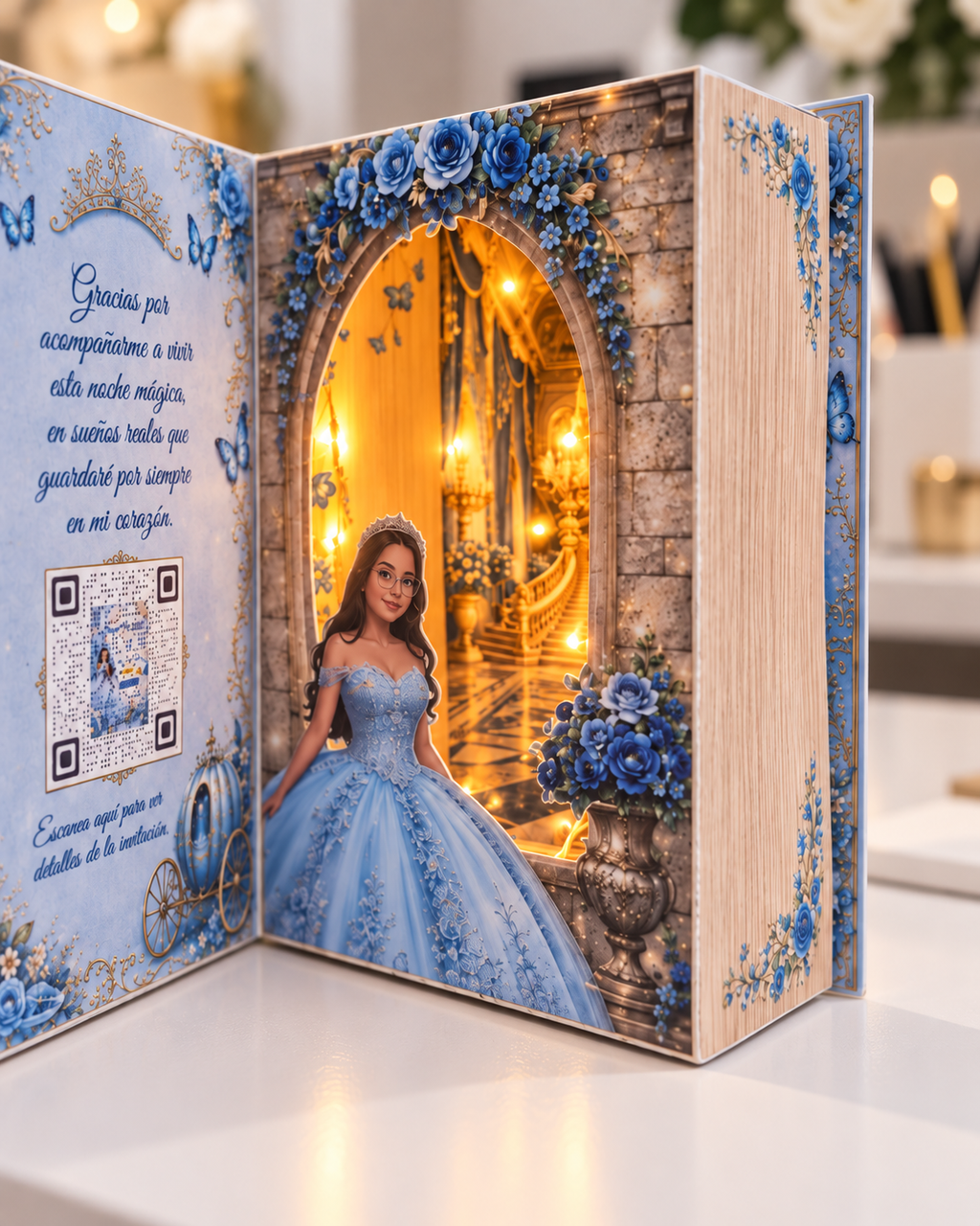 Invitación Personalizada en Forma de Libro