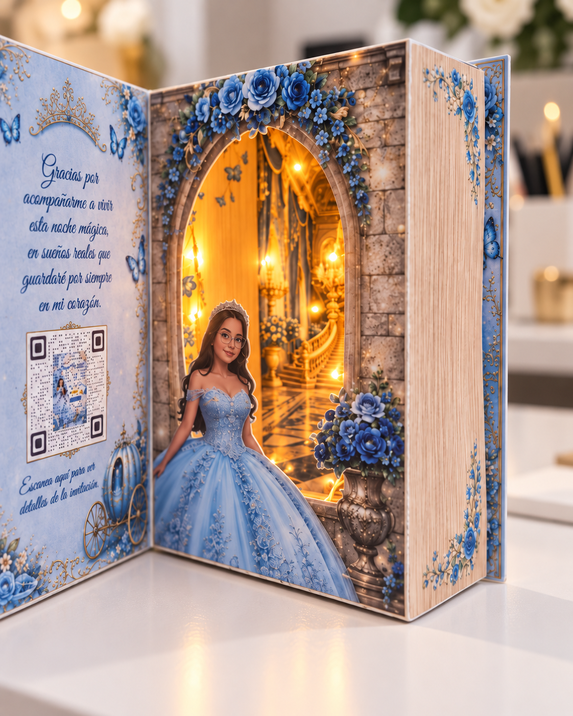 Invitación Personalizada en Forma de Libro