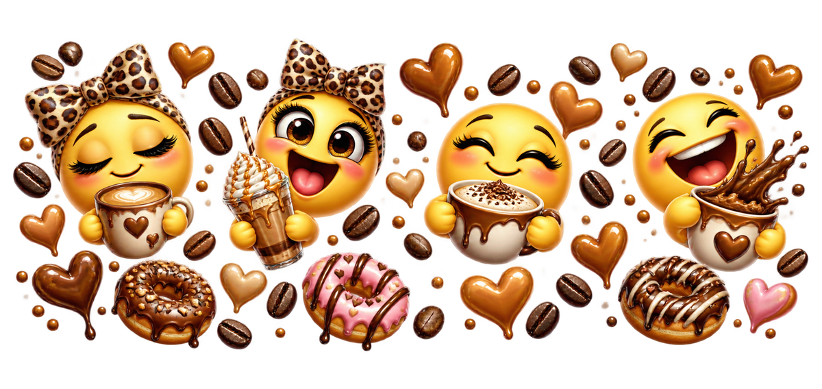 Emociones Divertidas para Snowglobe 16 oz (Emojis)