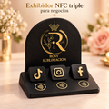 Exhibidor NFC triple para negocios
