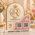 Exhibidor de onda con QR y NFC