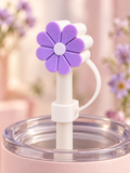 Tapón para popote — Flor con tapón
