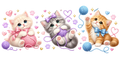 Dulces Gatitos para Snowglobe 16 oz (Gato)