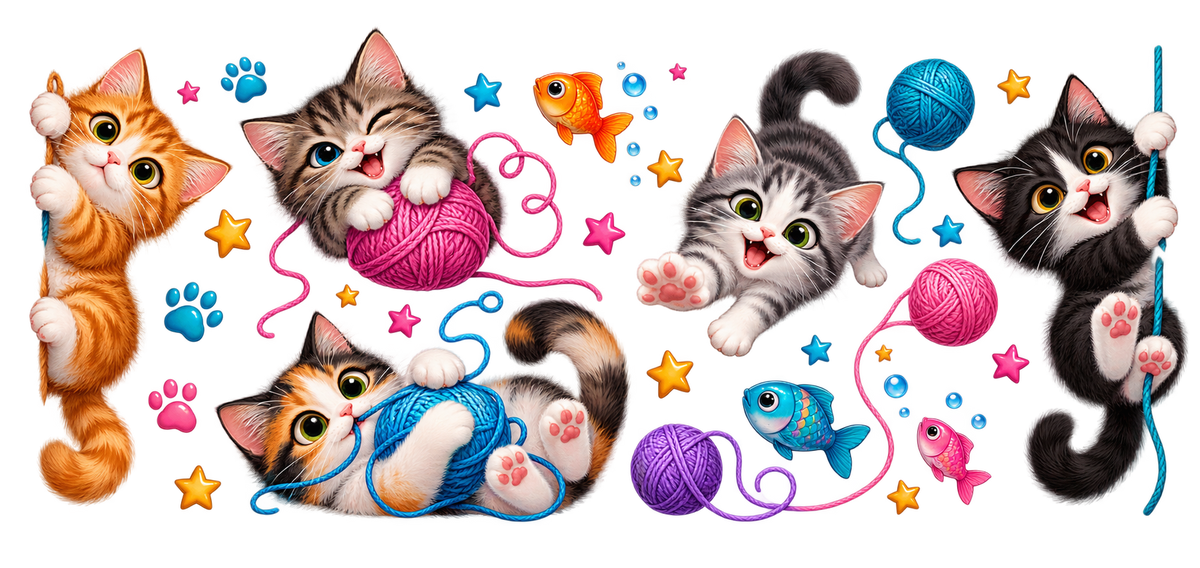 Dulces Gatitos para Snowglobe 16 oz (Gato)