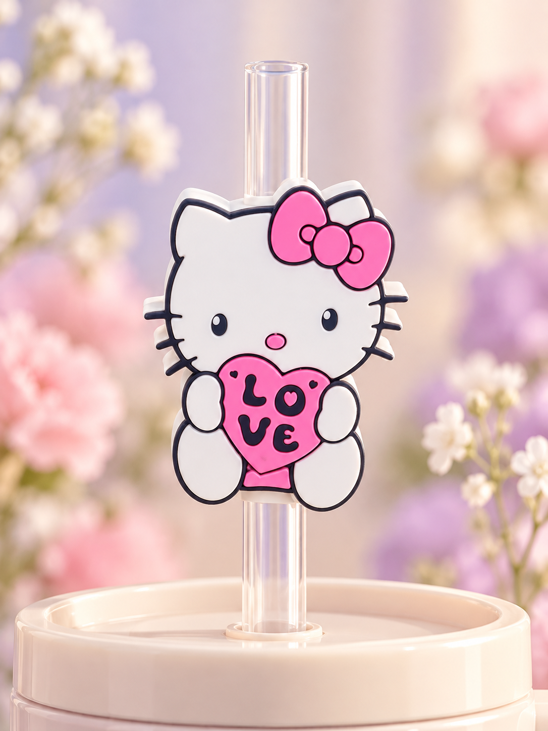 Decoración para popote — Gatita Love