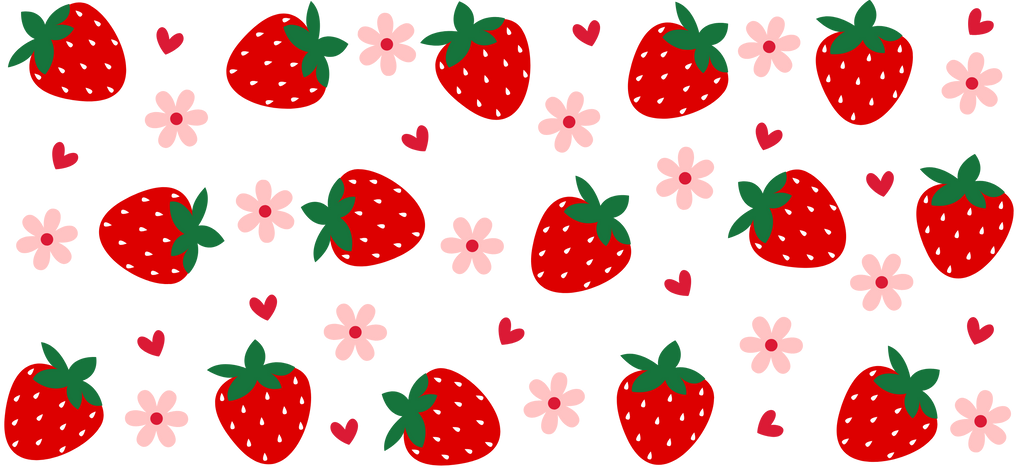 Cerezas y Fresas Encantadas para Vasos Snowglobe de 16 oz (Sherry y Strawberry)