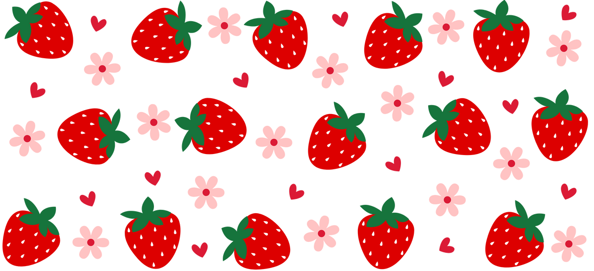 Cerezas y Fresas Encantadas para Vasos Snowglobe de 16 oz (Sherry y Strawberry)