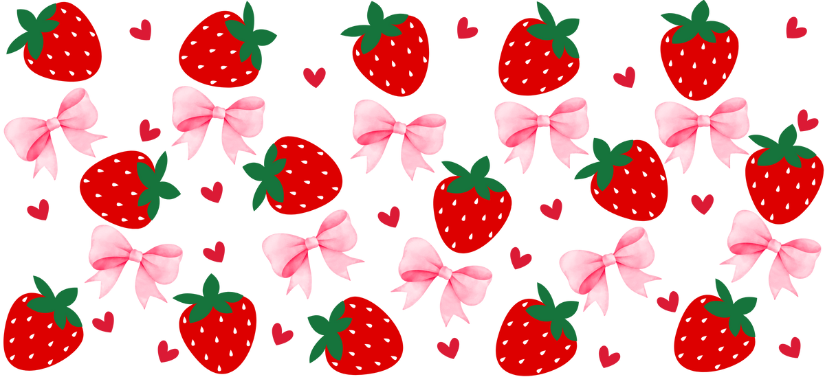 Cerezas y Fresas Encantadas para Vasos Snowglobe de 16 oz (Sherry y Strawberry)