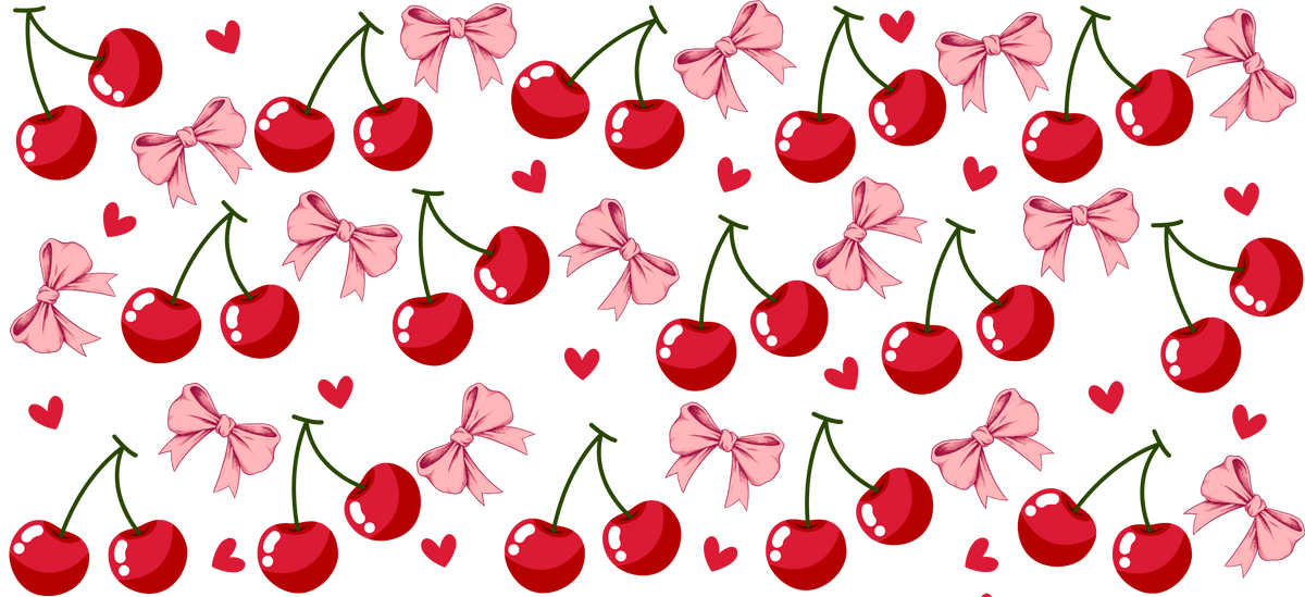 Cerezas y Fresas Encantadas para Vasos Snowglobe de 16 oz (Sherry y Strawberry)