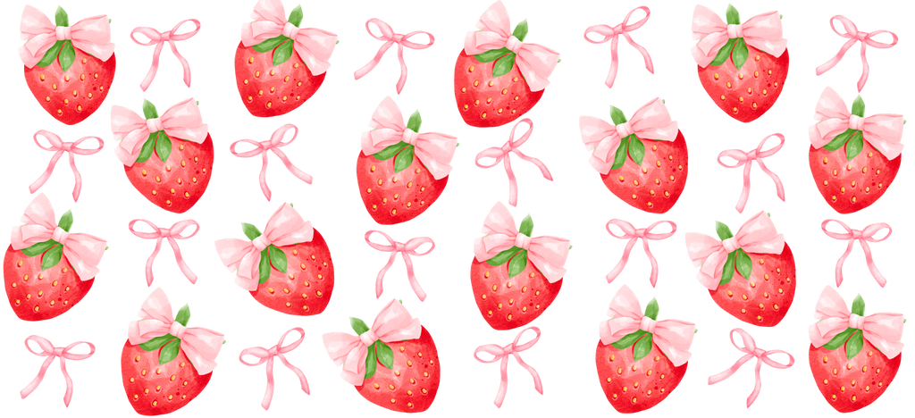 Cerezas y Fresas Encantadas para Vasos Snowglobe de 16 oz (Sherry y Strawberry)