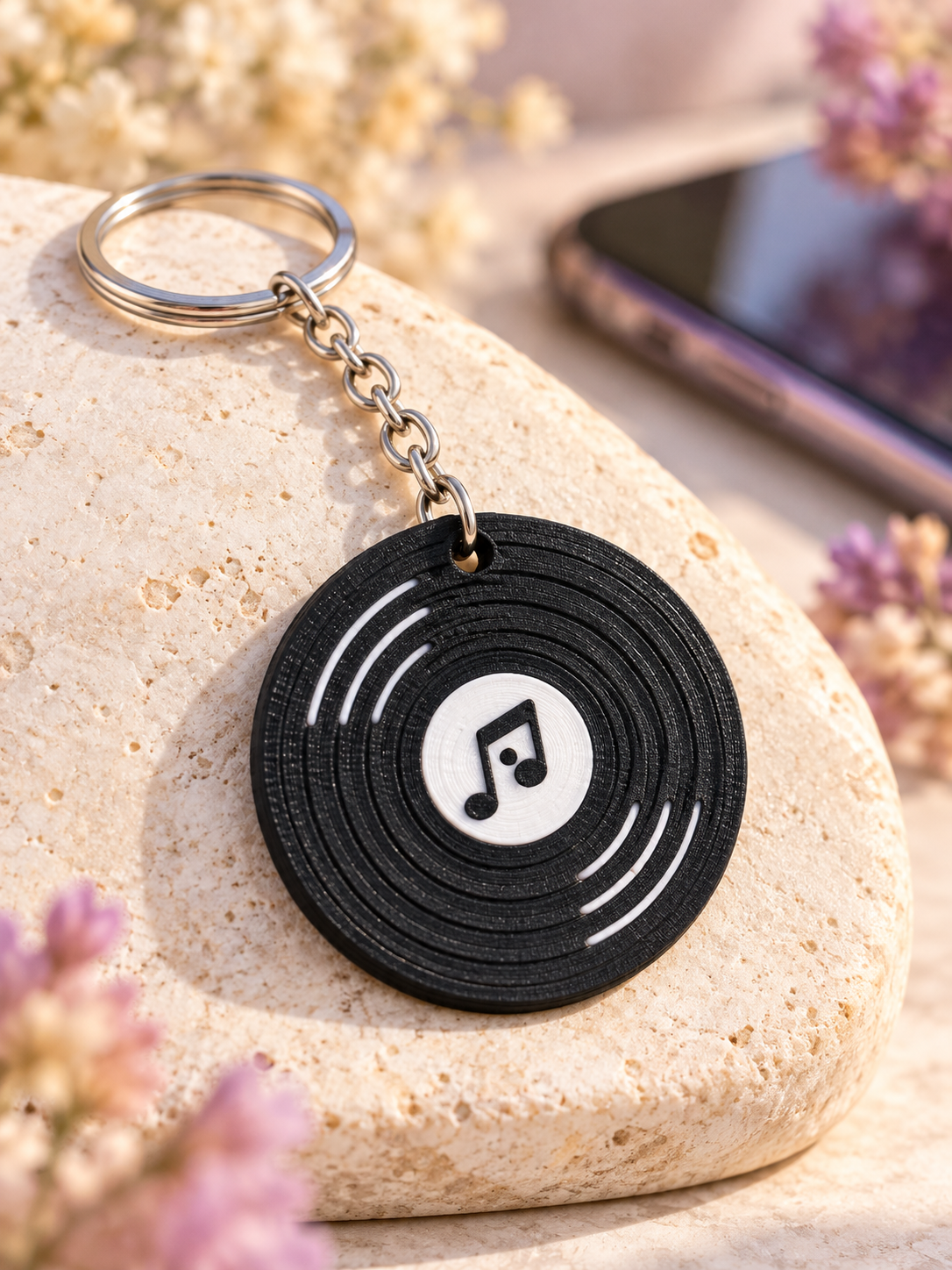 Llavero disco 3D con NFC personalizado
