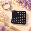 Llavero calendario con fecha personalizada