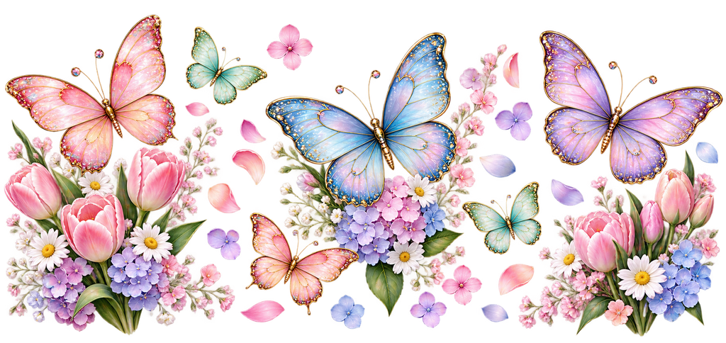 Alas de Colores para Snowglobe 16 oz (Mariposa)
