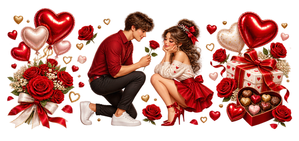Amor y Detalles para Snowglobe 16 oz (San Valentín)